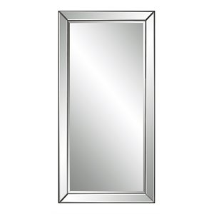 uttermost lytton rectangular contemporary glass mirror in slim black