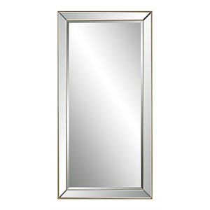 uttermost lytton rectangular contemporary glass mirror in gold