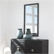 Uttermost Dandridge Contemporary Iron and MDF Mirror in Matte Black/Silver