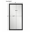 Uttermost Dandridge Contemporary Iron and MDF Mirror in Matte Black/Silver