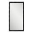 Uttermost Dandridge Contemporary Iron and MDF Mirror in Matte Black/Silver