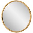 Uttermost Dandridge Round Contemporary Iron and MDF Mirror in Gold