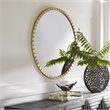 Uttermost Dandridge Round Contemporary Iron and MDF Mirror in Gold