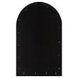 Uttermost Dandridge Contemporary Iron and MDF Arch Mirror in Matte Black/Silver