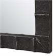 Uttermost Dandridge Contemporary Iron and MDF Arch Mirror in Matte Black/Silver
