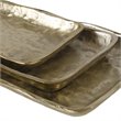 Uttermost Artisan Transitional Aluminum Trays in Antique Gold (set of 3)