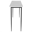 Uttermost Nightfall Contemporary Iron and Marble Console Table in White/Black