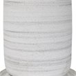 Uttermost Levadia Contemporary Fabric and Metal Table Lamp in Matte White/Gray