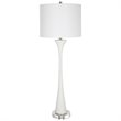 Uttermost Fountain Traditional Iron and Faux Stone Buffet Lamp in White