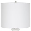 Uttermost Fountain Traditional Iron and Faux Stone Buffet Lamp in White