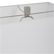 Uttermost Pillar Contemporary Iron and Fabric Table Lamp in White