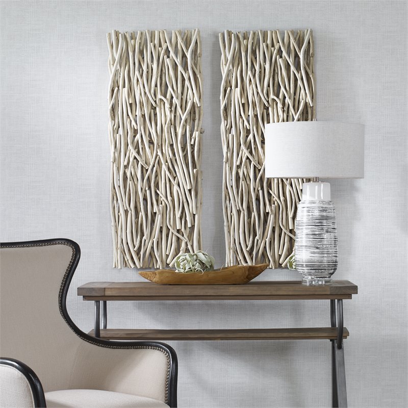 Uttermost Gathered Teak 49x19