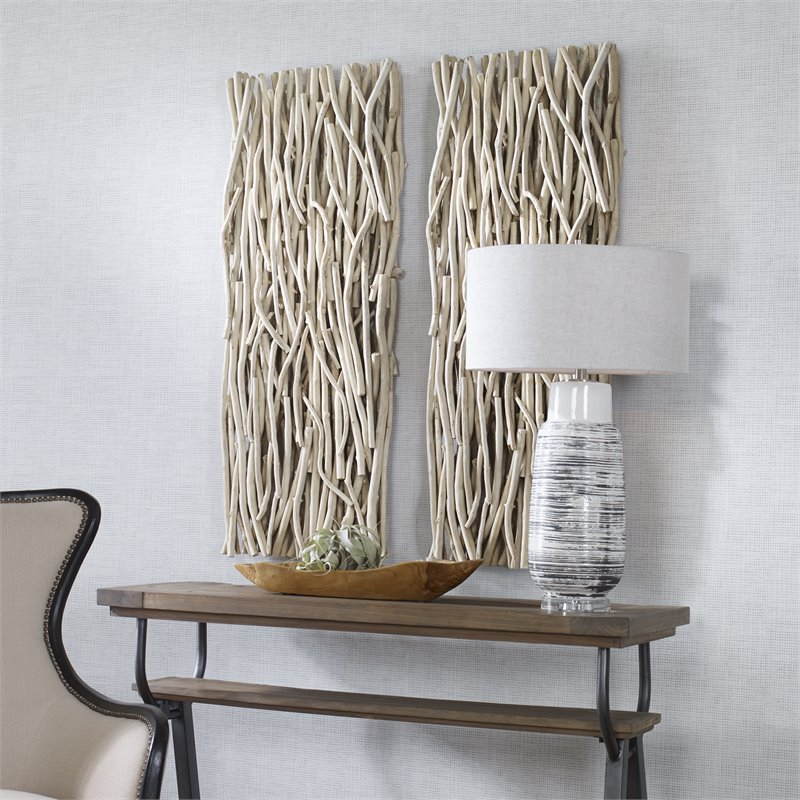 Uttermost Gathered Teak 49x19