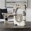 Uttermost Nouveau Contemporary Resin & Stone Sculpture in Natural White/Black