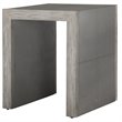 Uttermost Aerina Contemporary Wood & Faux Shagreen End Table in Light Gray