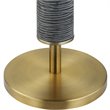 Uttermost Summit Contemporary Resin & Iron Floor Lamp in Gray-black/Brass