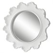 Uttermost Sea Coral Round Coastal Resin Glass and MDF Mirror in White
