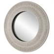 Uttermost Sailors Knot Small Round Iron Rope and MDF Wood Mirror in White