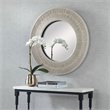 Uttermost Sailors Knot Small Round Iron Rope and MDF Wood Mirror in White