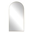 Uttermost Crosley Stainless Steel and MDF Arch Mirror in Antique Brass