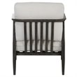 Uttermost Brunei Contemporary Fabric and Oak Wood Accent Chair in Espresso
