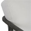Uttermost Brunei Contemporary Fabric and Oak Wood Accent Chair in Espresso