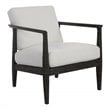 Uttermost Brunei Contemporary Fabric and Oak Wood Accent Chair in Espresso