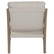 Uttermost Melora Contemporary Fabric and Solid Wood Accent Chair in Natural