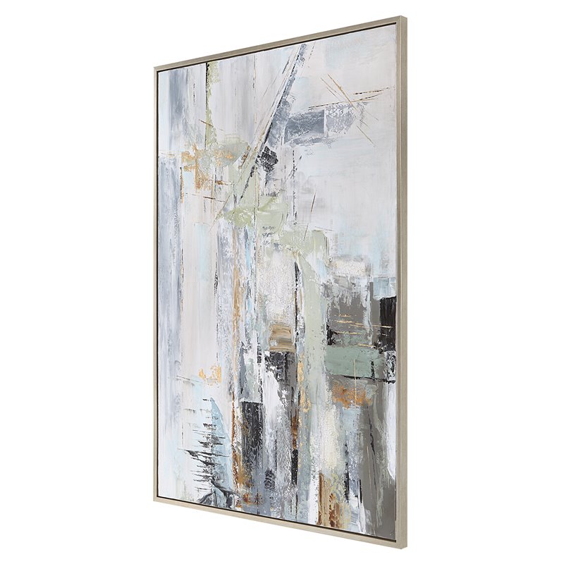 Uttermost Natural Springs Wood & Canvas Hand Painted Art in Multi-Color