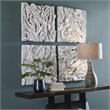 Uttermost Rio Coastal Teak Wood Wall Decor in White Washed Finish