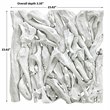 Uttermost Rio Coastal Teak Wood Wall Decor in White Washed Finish
