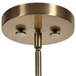 Uttermost Imbuto 1-Light Glass/Steel Metal Funnel Pendant in Aged Brass