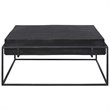 Uttermost Telone Iron Metal and Aluminum Coffee Table in Antique Black
