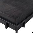 Uttermost Telone Iron Metal and Aluminum Coffee Table in Antique Black