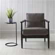 Uttermost Brunei Round Iron Metal and Aluminum Accent Table in Aged Black