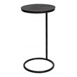 Uttermost Brunei Round Iron Metal and Aluminum Accent Table in Aged Black