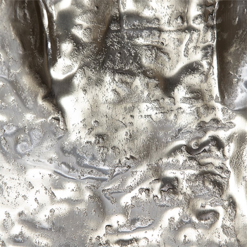 Uttermost Archive Organic Shape Contemporary Aluminum Wall Decor in Nickel
