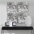 Uttermost Archive Organic Shape Contemporary Aluminum Wall Decor in Nickel