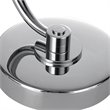 Uttermost Waveney Iron Metal and Crystal Drink Table in Polished Nickel