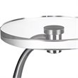 Uttermost Waveney Iron Metal and Crystal Drink Table in Polished Nickel