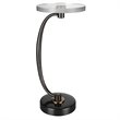 Uttermost Waveney Iron Metal and Crystal Drink Table in Bronze