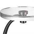 Uttermost Waveney Iron Metal and Crystal Drink Table in Bronze