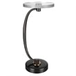 Uttermost Waveney Iron Metal and Crystal Drink Table in Bronze