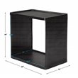 Uttermost Derwent Contemporary Aluminum Side Table in Dark Nickel