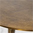 Uttermost Kasai Aluminum Coffee Tables in Oxidized Antique Gold (Set of 3)