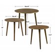Uttermost Kasai Aluminum Coffee Tables in Oxidized Antique Gold (Set of 3)