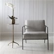Uttermost Beacon Contemporary Aluminum Accent Table in Antique Gold