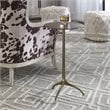 Uttermost Beacon Contemporary Aluminum Accent Table in Antique Gold