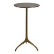 Uttermost Beacon Contemporary Aluminum Accent Table in Antique Gold