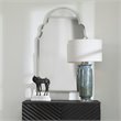 Uttermost Brayden Stainless Steel and MDF Wood Arch Mirror in Polished Nickel